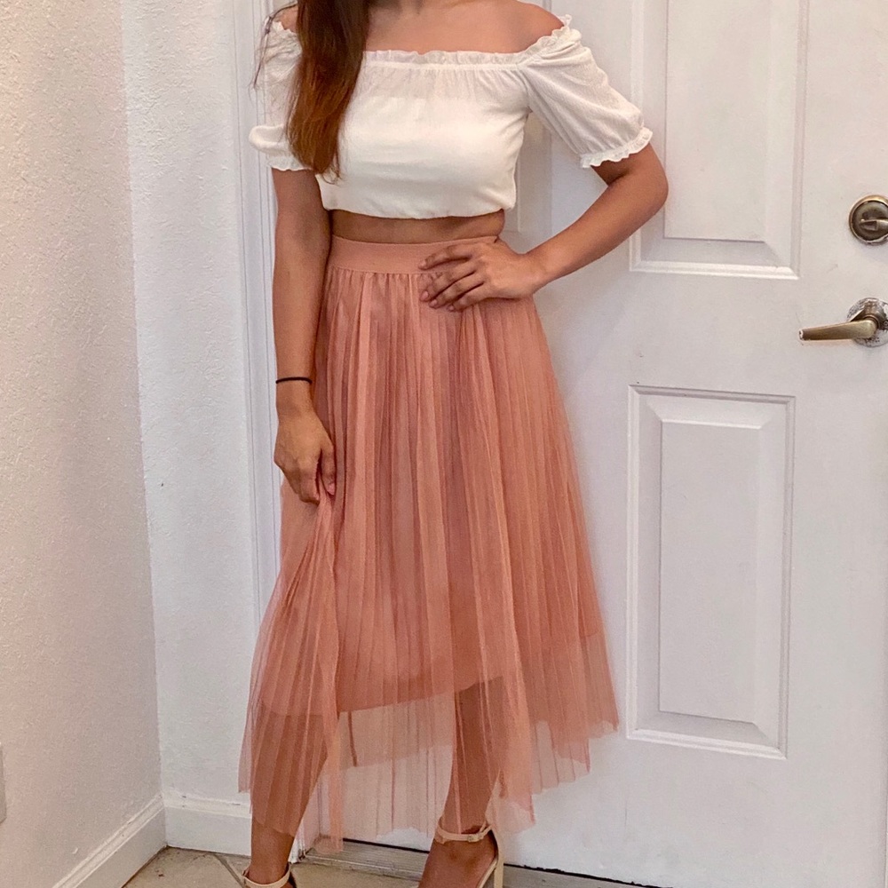Pink tule skirt